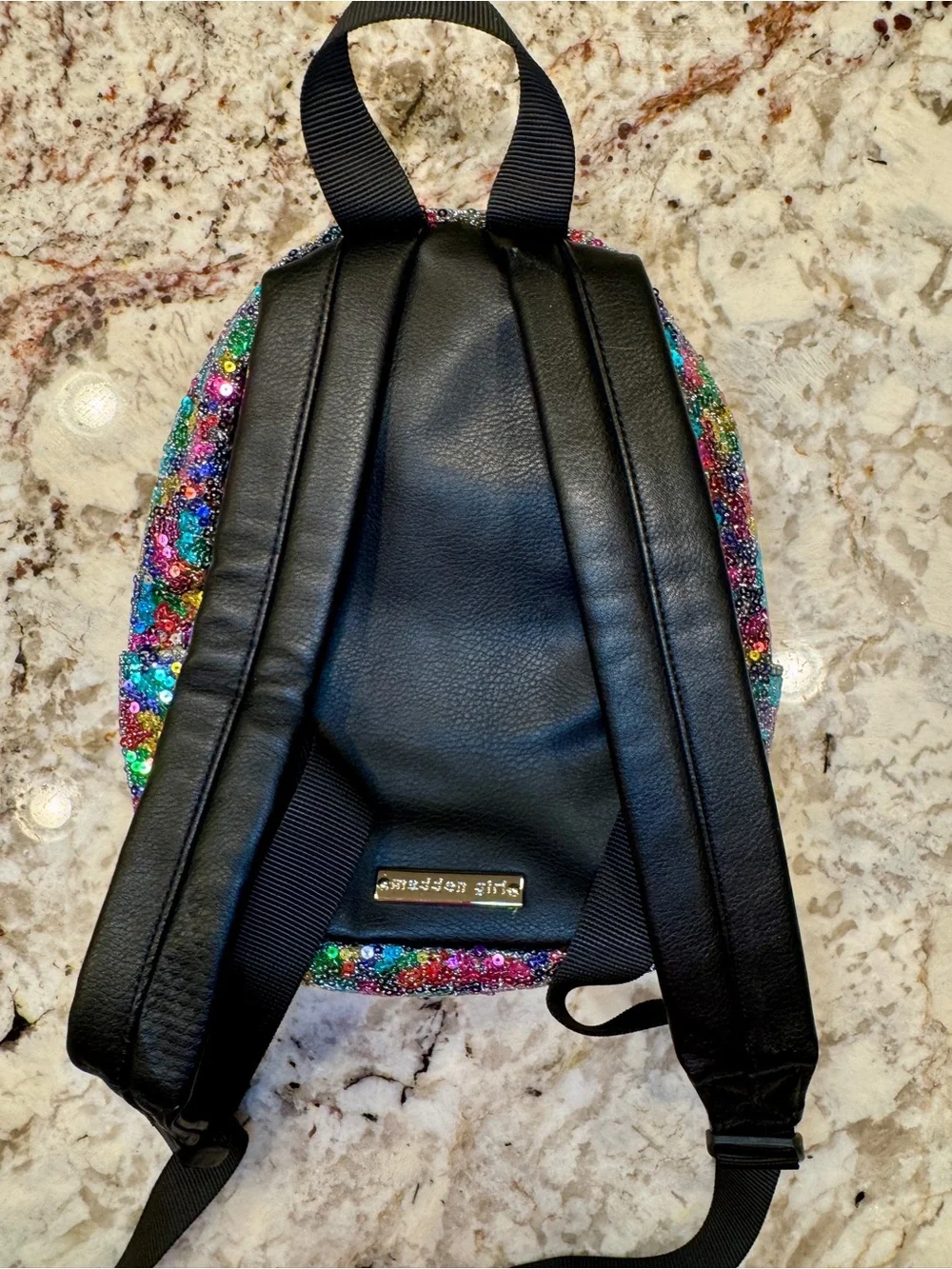 Steve Madden Sequin Mini Backpack